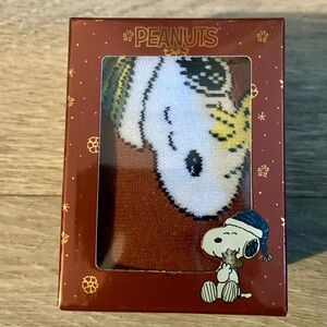 Peanuts Snoopy and Woodstock Socks in Brown and White